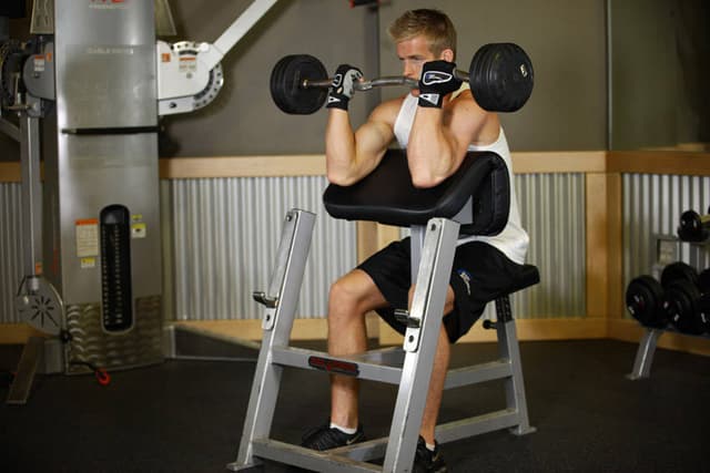 Ending position of Preacher Curl