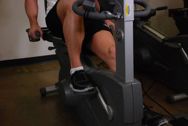 Ending position of Recumbent Bike