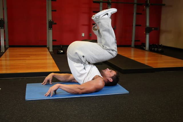 Ending position of Reverse Crunch