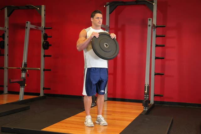Ending position of Reverse Plate Curls