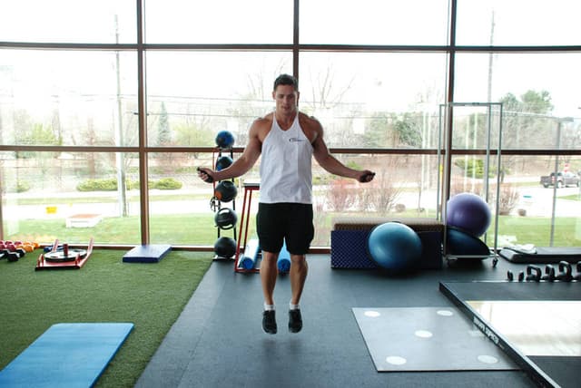 Ending position of Rope Jumping