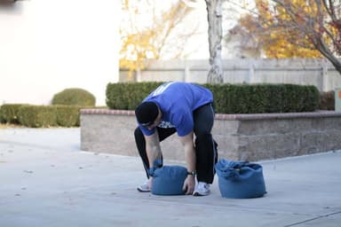 Starting position of Sandbag Load