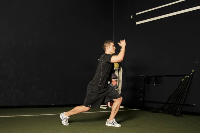 Starting position of Scissors Jump