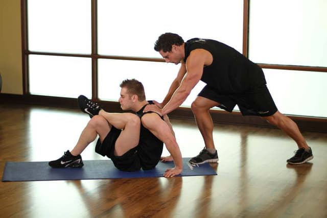 Ending position of Seated Glute