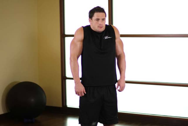 Ending position of Shoulder Raise