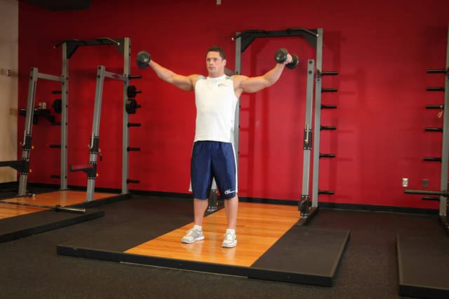 Ending position of Side Lateral Raise