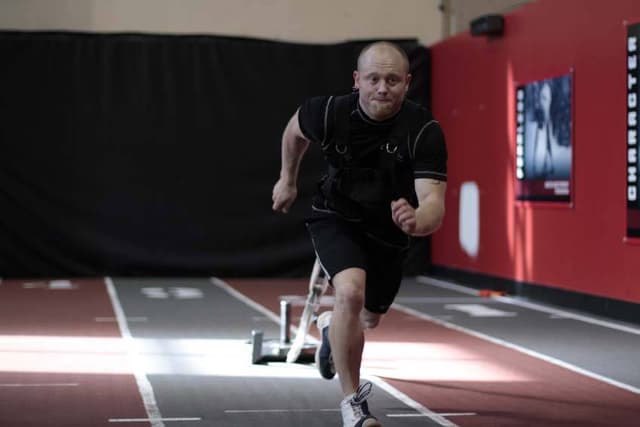 Ending position of Sled Drag - Harness