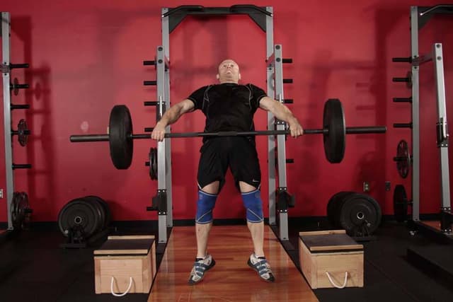 Ending position of Snatch from Blocks