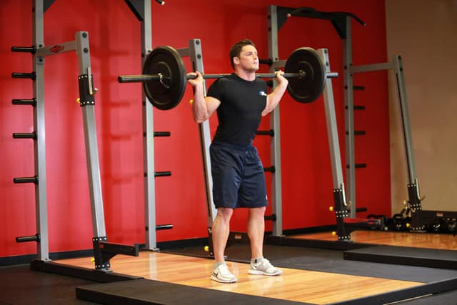 Ending position of Speed Squats
