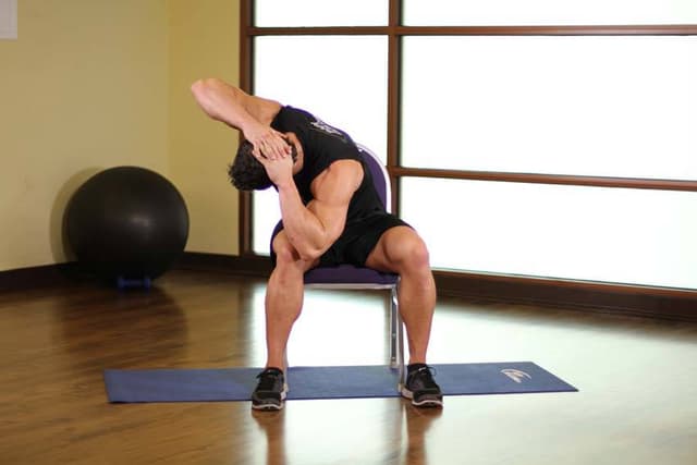 Ending position of Spinal Stretch