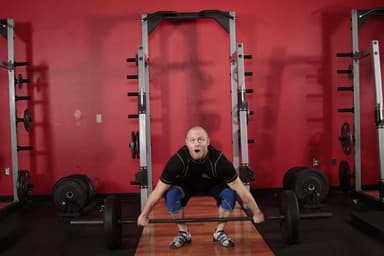 Starting position of Split Snatch