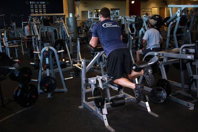 Ending position of Standing Leg Curl