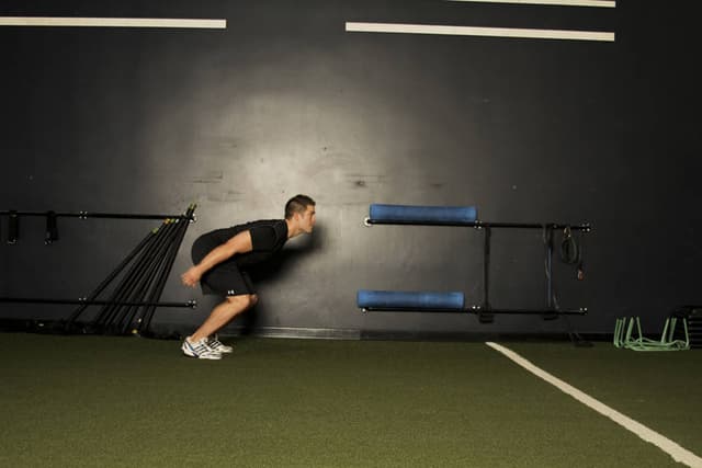Starting position of Standing Long Jump