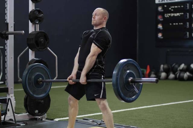 Ending position of Sumo Deadlift